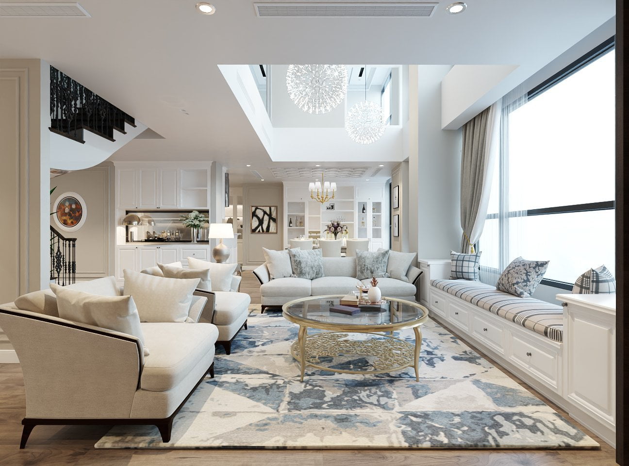 Thiết Kế Nội Thất Căn Hộ Duplex