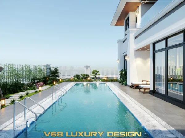 Biệt Thự Phong Cách Indochine Hạ Long0 - Bể Bơi 2