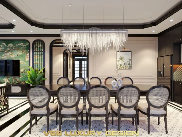 Biệt Thự Phong Cách Indochine Hạ Long1 Phòng Khách 4