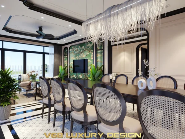 Biệt Thự Phong Cách Indochine Hạ Long1 Phòng Khách 6