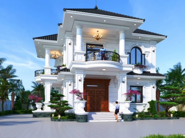 Biệt Thự Tân Cổ điển Tại Nam định - 0 - Mặt Tiền Biệt Thự 1