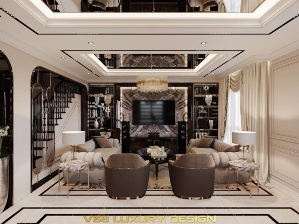 Biệt Thự Tân Cổ điển Tại Nam định - 1 Phòng Khách 1