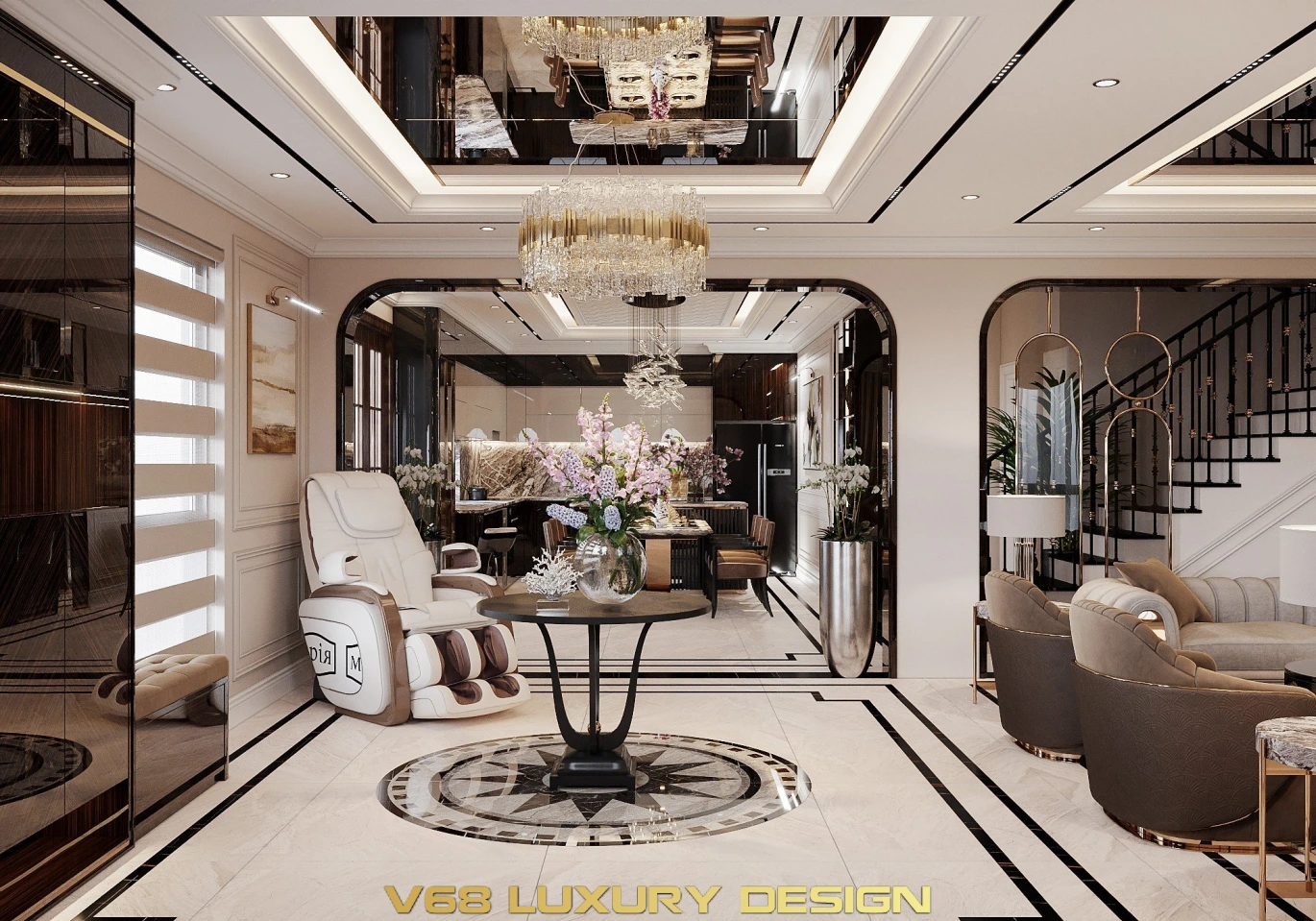 Biệt Thự Tân Cổ điển Tại Nam định - 1 Phòng Khách 6