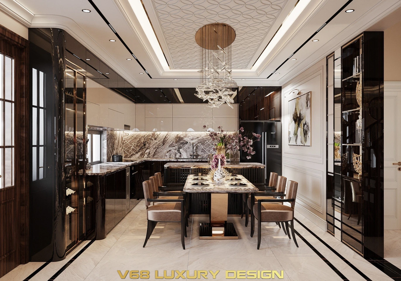 Biệt Thự Tân Cổ điển Tại Nam định - 2 Phòng Bếp 1