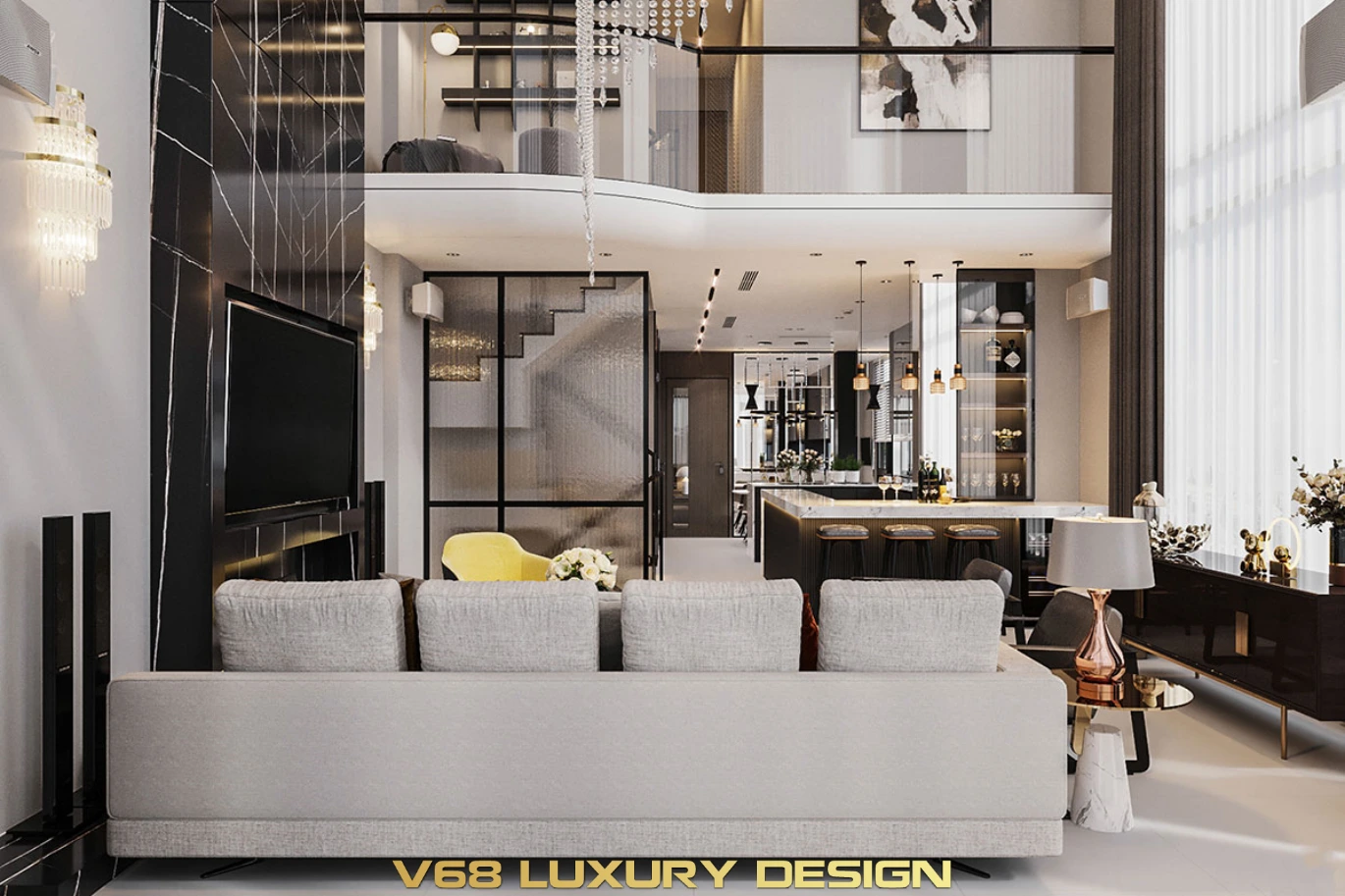 Thiết Kế Nội Thất Căn Hộ Duplex Thông Tầng Phong Cách Hiện đại - 0-thiet-ke-noi-that-biet-thu-v68-110622