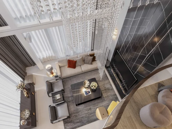 Thiết Kế Nội Thất Căn Hộ Duplex Thông Tầng Phong Cách Hiện đại - 0-thiet-ke-phong-khach-duplex-dep-v68-110622