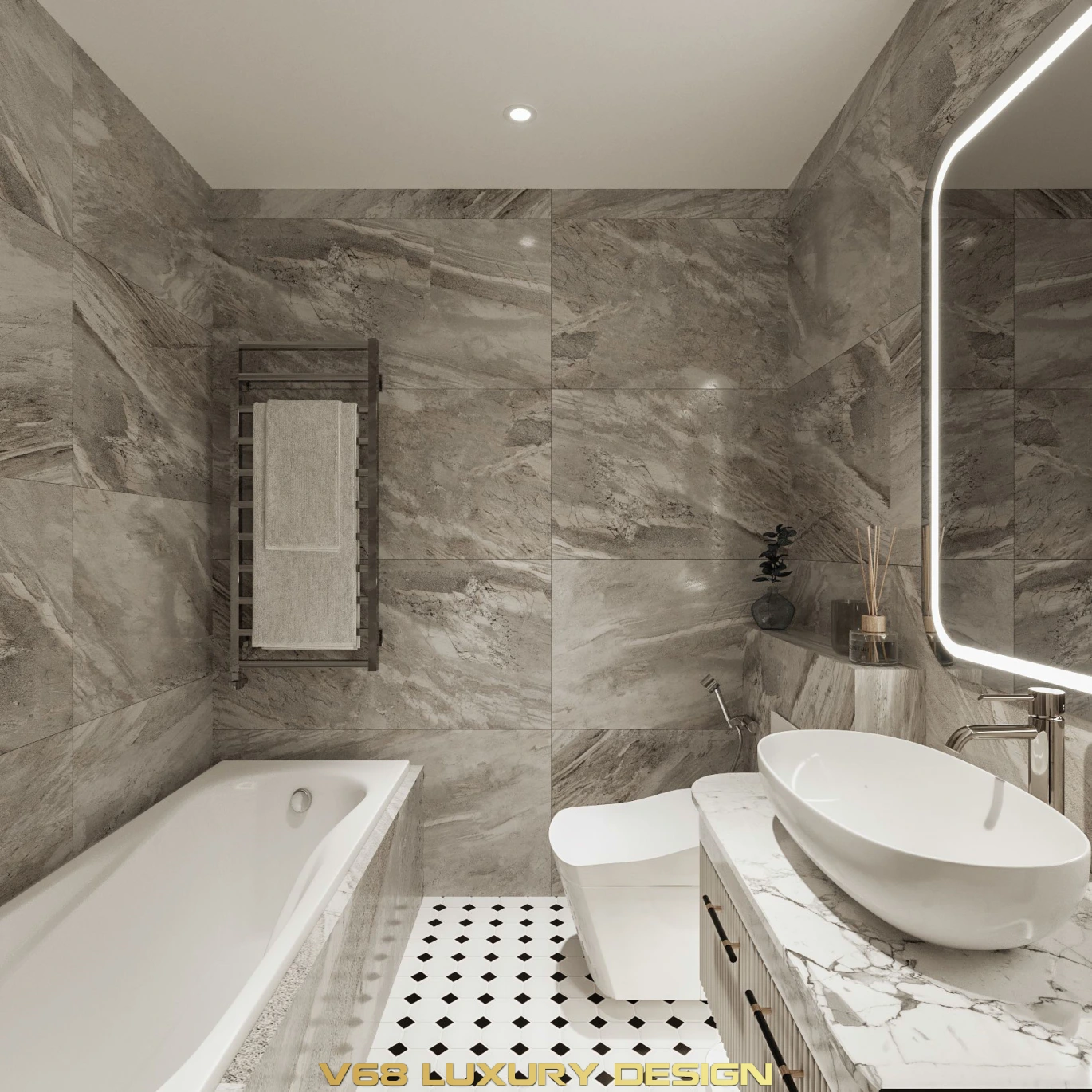 Thiết Kế Nội Thất Căn Hộ Duplex Thông Tầng Phong Cách Hiện đại - 4-noi-that-nha-pho-v68-110622-2