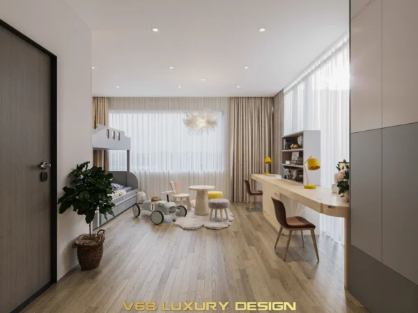 Thiết Kế Nội Thất Căn Hộ Duplex Thông Tầng Phong Cách Hiện đại - 5-thiet-ke-phong-ngu-em-be-v68-110622-3