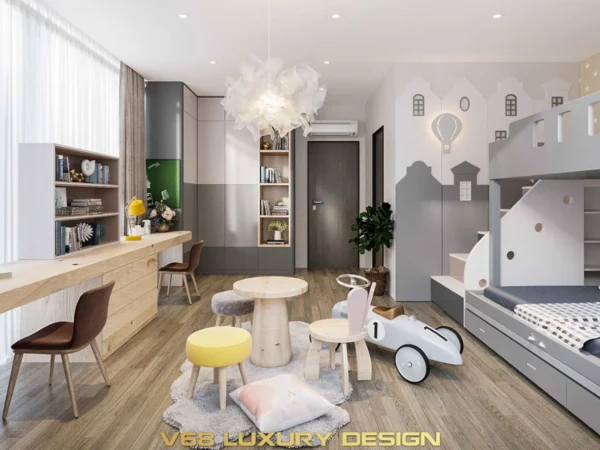 Thiết Kế Nội Thất Căn Hộ Duplex Thông Tầng Phong Cách Hiện đại - 5-thiet-ke-phong-ngu-em-be-v68-110622