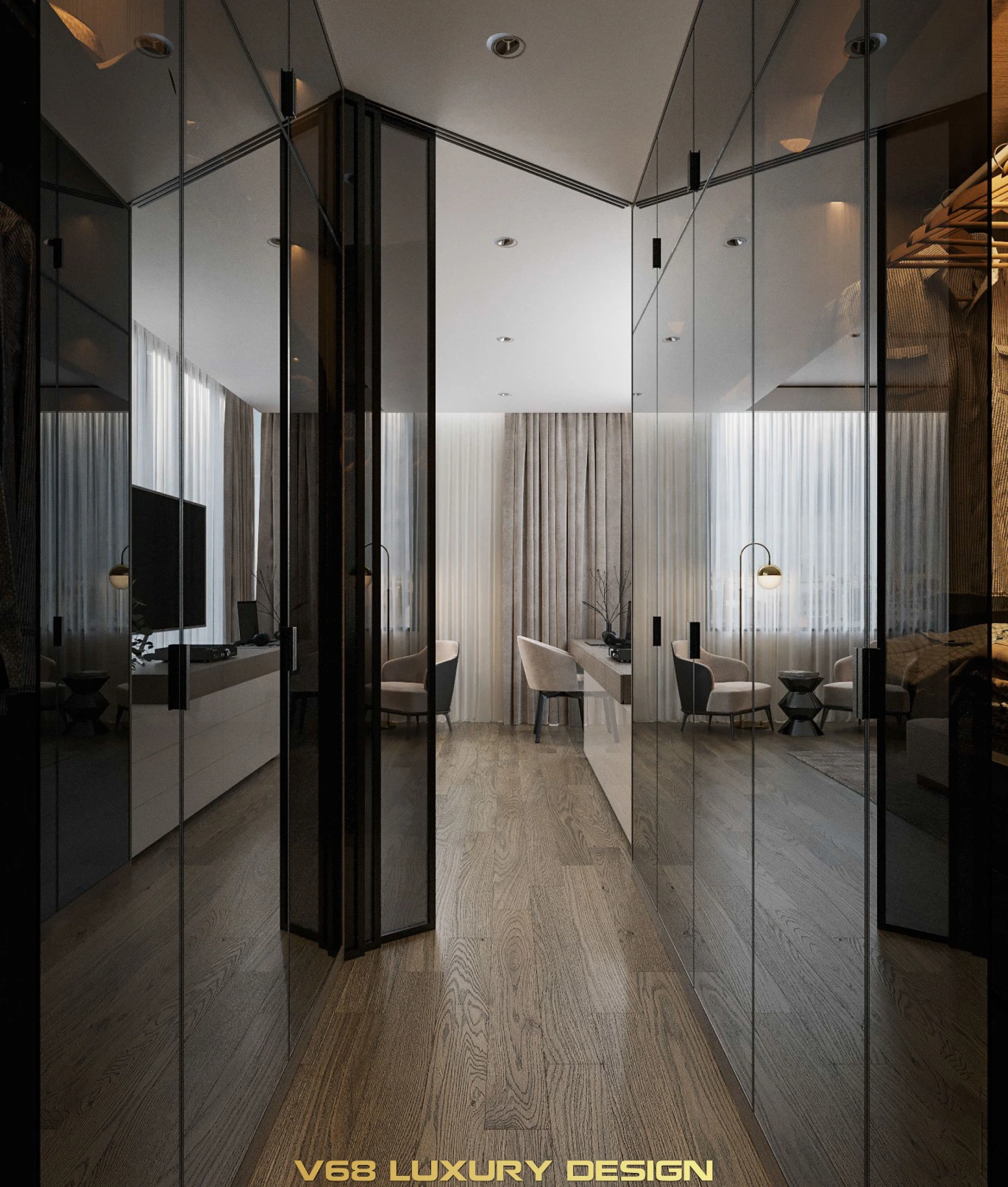 Thiết Kế Nội Thất Căn Hộ Duplex Thông Tầng Phong Cách Hiện đại - Thiet-ke-noi-that-can-ho-v68-1106223