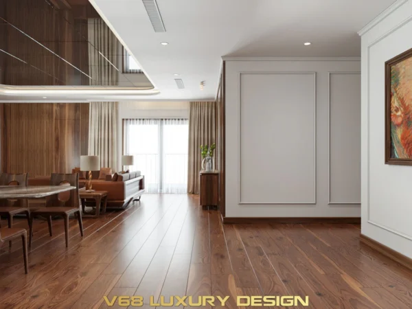 Thiết Kế Biệt Thự Nội Thất Gỗ óc Chó đẹp Sang Trọng-0 Phòng Khách 6