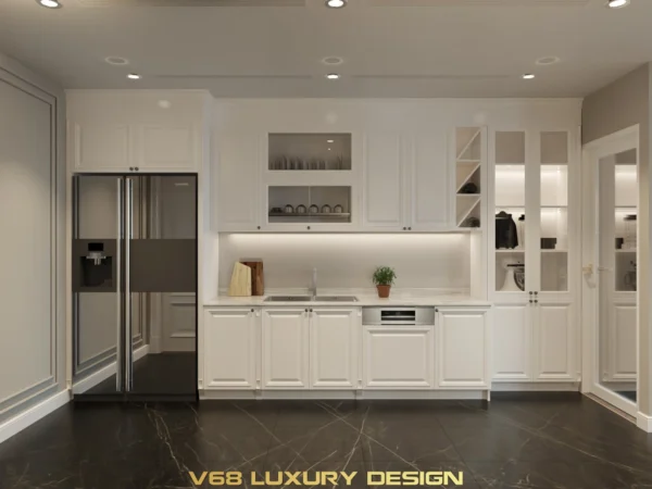 Thiết Kế Căn Hộ Duplex Nội Thất Phong Cách Tân Cổ điển -3 Tủ Bếp 1