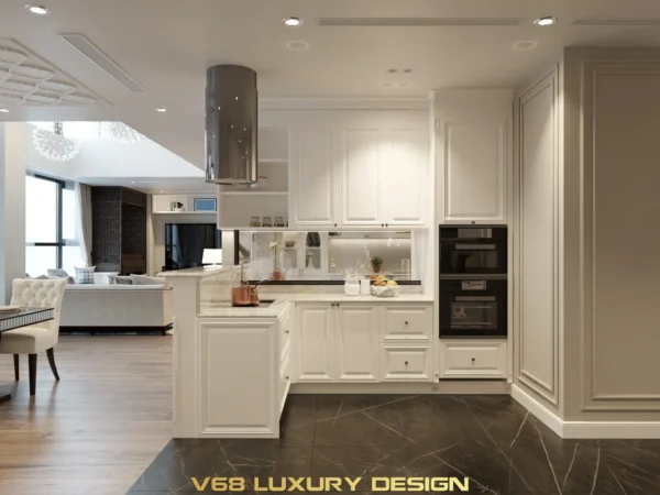 Thiết Kế Căn Hộ Duplex Nội Thất Phong Cách Tân Cổ điển -3 Tủ Bếp 3