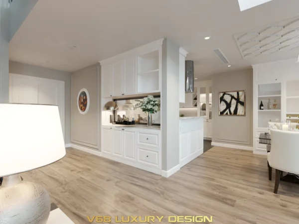 Thiết Kế Căn Hộ Duplex Nội Thất Phong Cách Tân Cổ điển -3 Tủ Bếp 4