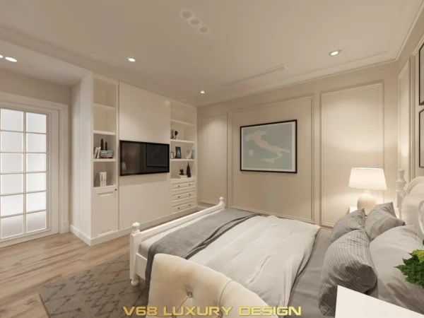 Thiết Kế Căn Hộ Duplex Nội Thất Phong Cách Tân Cổ điển -6 Phòng Ngủ Cho Con Trai Con Gái 4