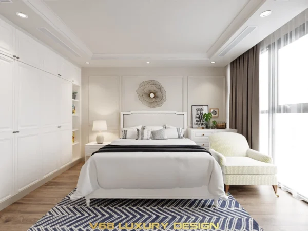 Thiết Kế Căn Hộ Duplex Nội Thất Phong Cách Tân Cổ điển -7 Thiết Kế Phòng Ngủ Phụ 1