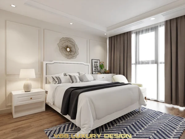 Thiết Kế Căn Hộ Duplex Nội Thất Phong Cách Tân Cổ điển -7 Thiết Kế Phòng Ngủ Phụ 3