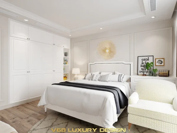 Thiết Kế Căn Hộ Duplex Nội Thất Phong Cách Tân Cổ điển -7 Thiết Kế Phòng Ngủ Phụ 4