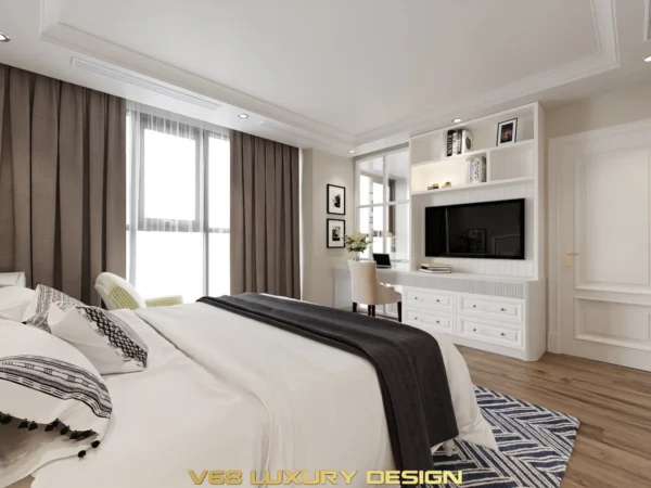 Thiết Kế Căn Hộ Duplex Nội Thất Phong Cách Tân Cổ điển -7 Thiết Kế Phòng Ngủ Phụ 5