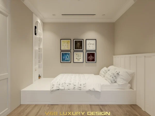 Thiết Kế Căn Hộ Duplex Nội Thất Phong Cách Tân Cổ điển -9 Phòng Ngủ Cho Giúp Việc