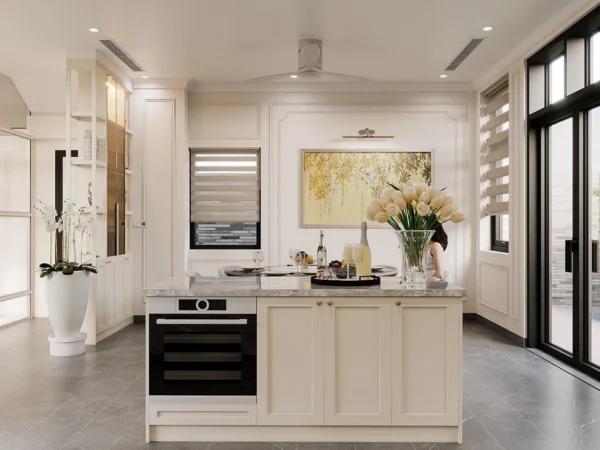 Thiết Kế Nội Thất Biệt Thự Tân Cổ điểnphòng Bếp 4