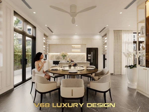 Thiết Kế Nội Thất Biệt Thự Tân Cổ điểnphòng Bếp 5