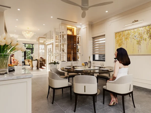 Thiết Kế Nội Thất Biệt Thự Tân Cổ điểnphòng Bếp 7