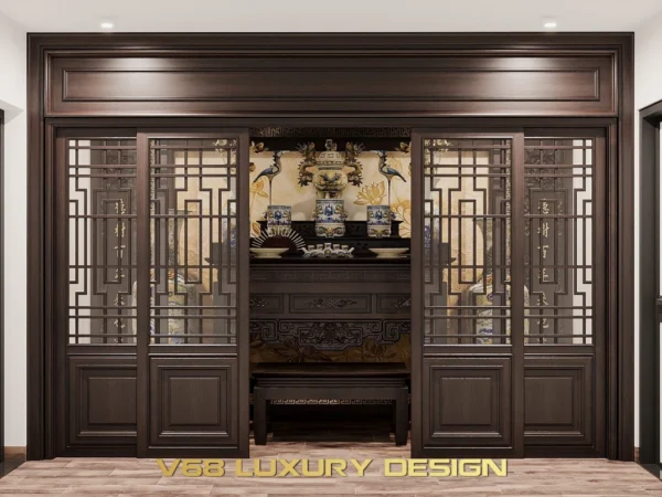 Thiết Kế Nội Thất Biệt Thự Tân Cổ điểnphong Thờ 2