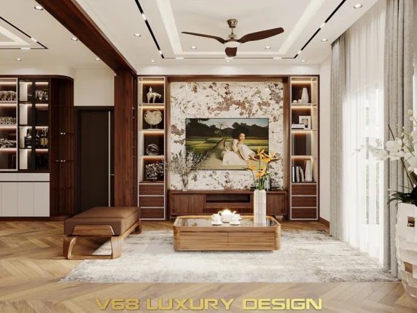 Thiết Kế Nội Thất Nhà Phố Hiện đại Tại Hưng Yên -1 Phòng Khách 3