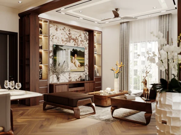 Thiết Kế Nội Thất Nhà Phố Hiện đại Tại Hưng Yên -1 Phòng Khách 4