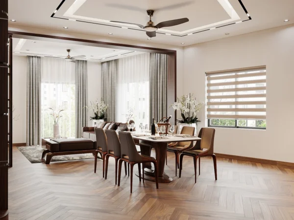 Thiết Kế Nội Thất Nhà Phố Hiện đại Tại Hưng Yên -2 Bàn ăn 1