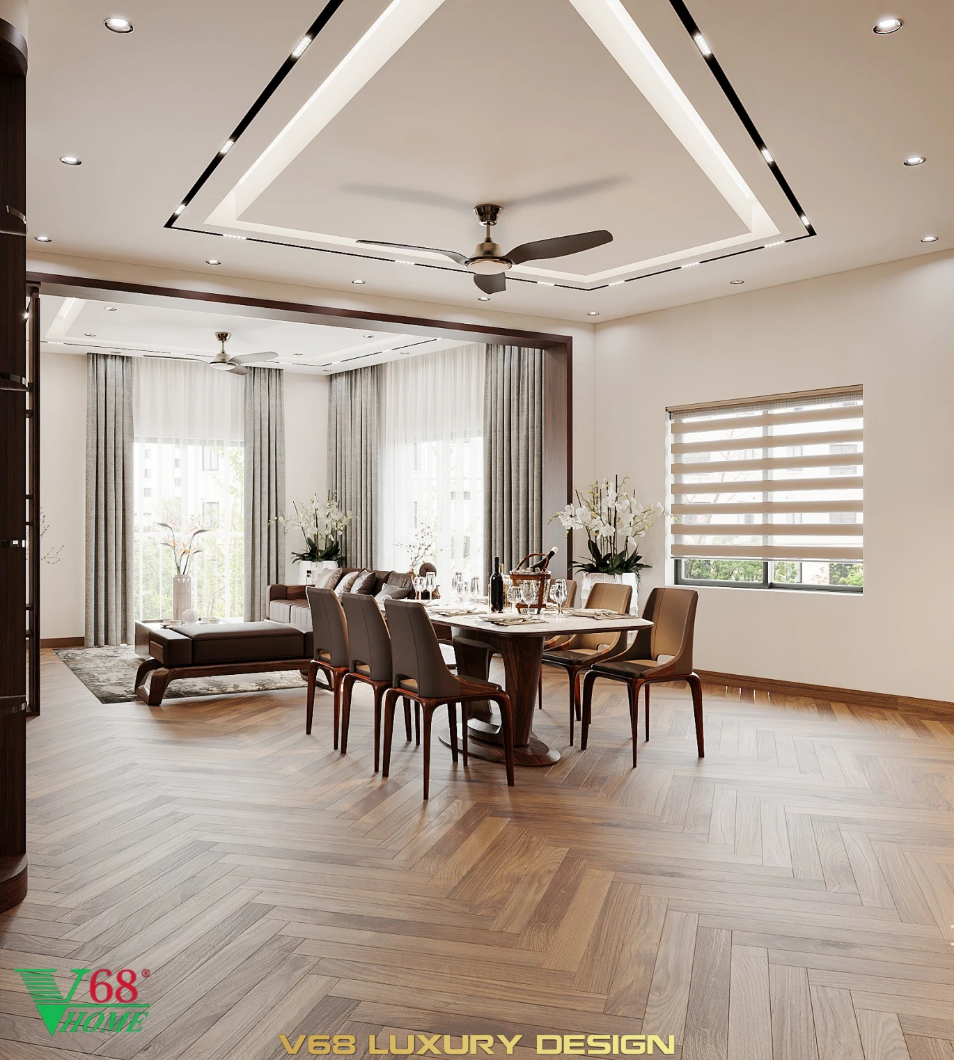 Thiết Kế Nội Thất Nhà Phố Hiện đại Tại Hưng Yên -2 Bàn ăn 1