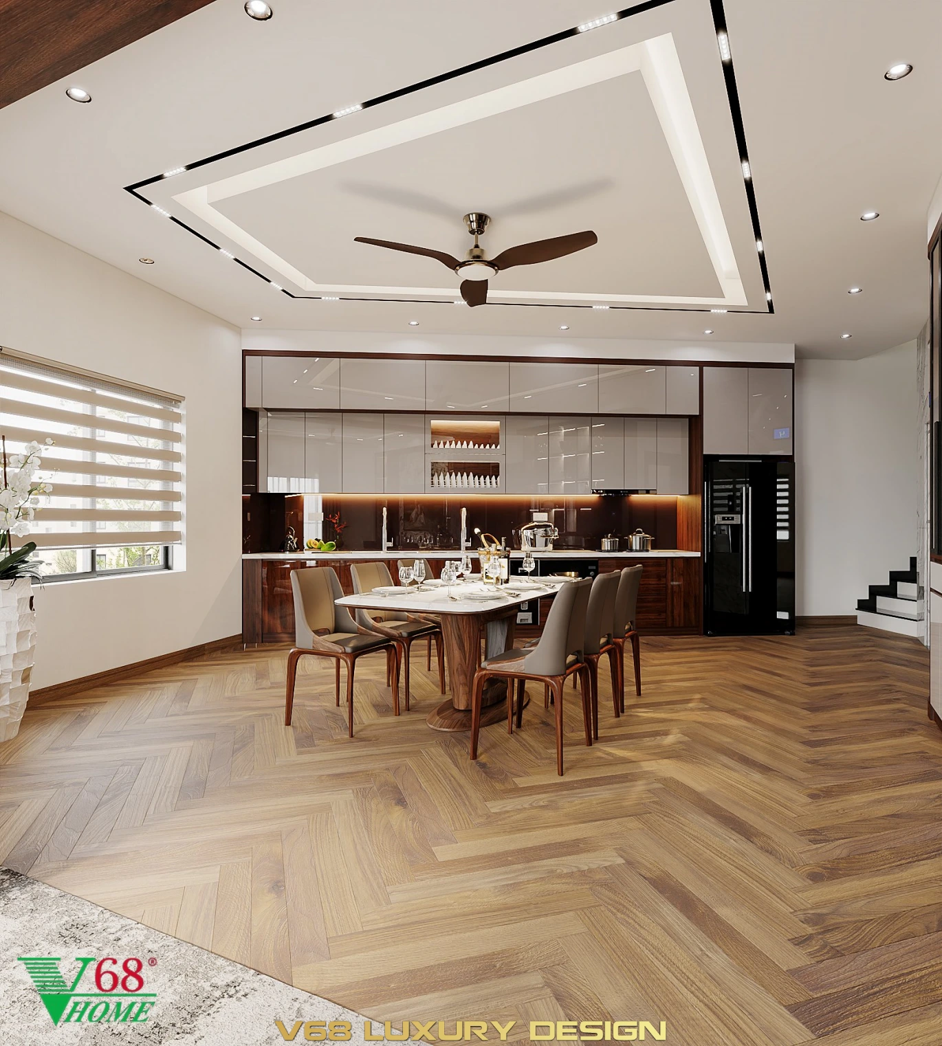 Thiết Kế Nội Thất Nhà Phố Hiện đại Tại Hưng Yên -2 Phòng ăn 1