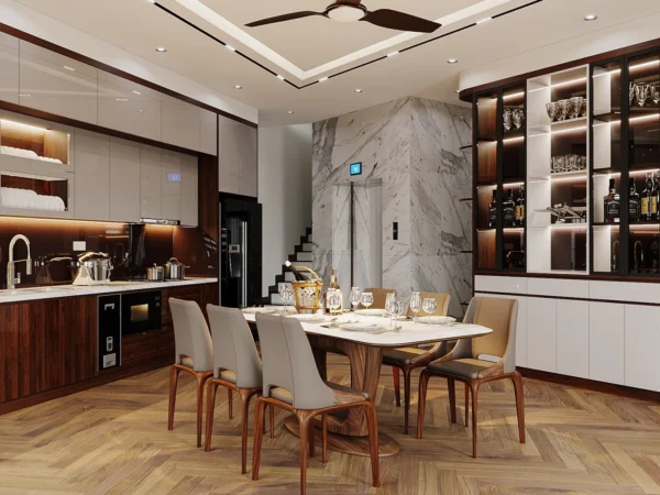 Thiết Kế Nội Thất Nhà Phố Hiện đại Tại Hưng Yên -2 Phòng ăn 2