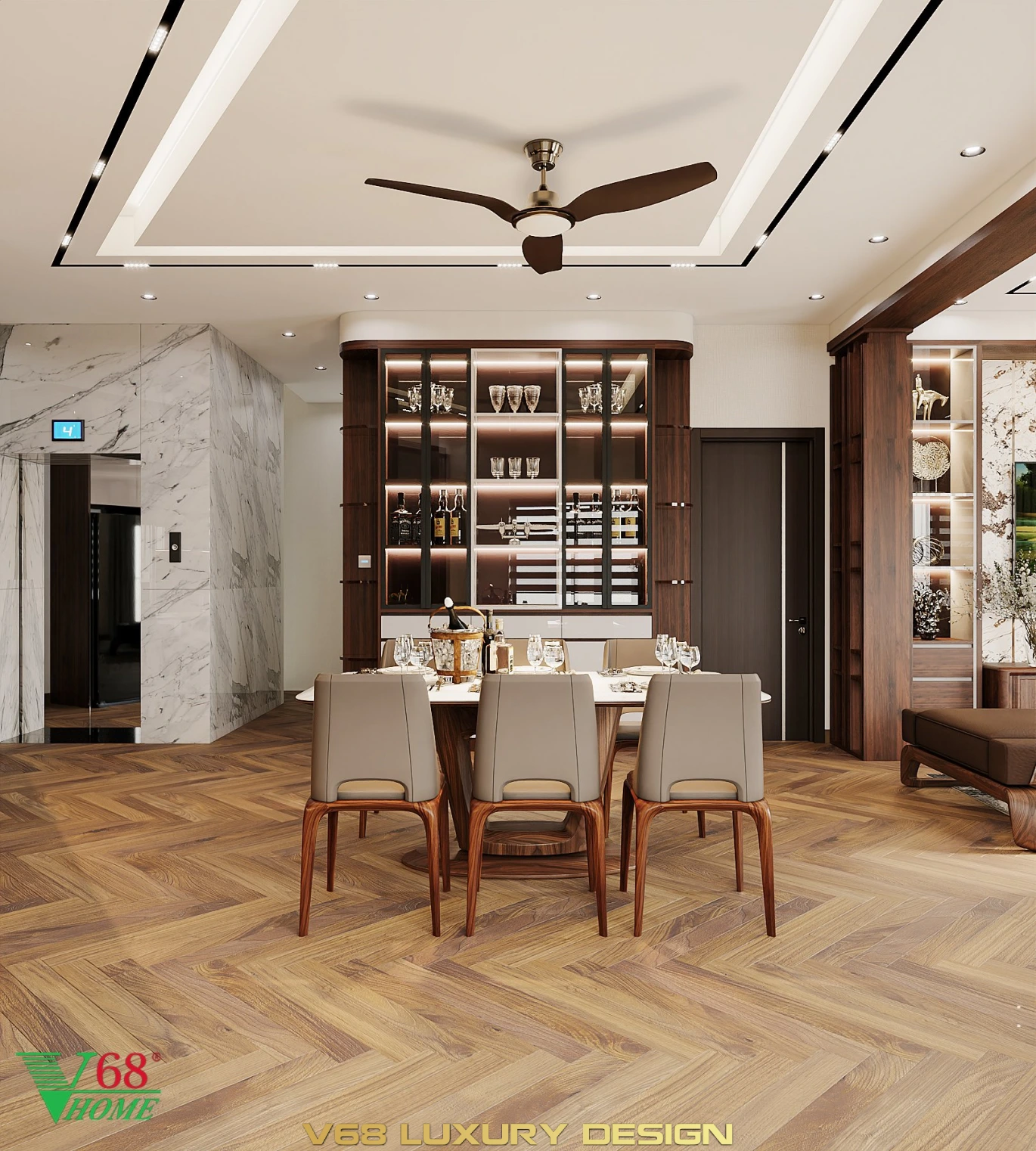 Thiết Kế Nội Thất Nhà Phố Hiện đại Tại Hưng Yên -2 Phòng ăn 3