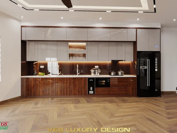 Thiết Kế Nội Thất Nhà Phố Hiện đại Tại Hưng Yên -3 Tủ Bếp