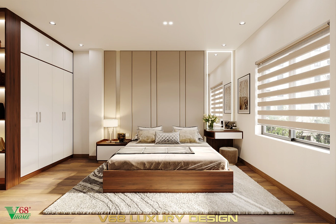 Thiết Kế Nội Thất Nhà Phố Hiện đại Tại Hưng Yên -4 Phòng Ngủ Master 1