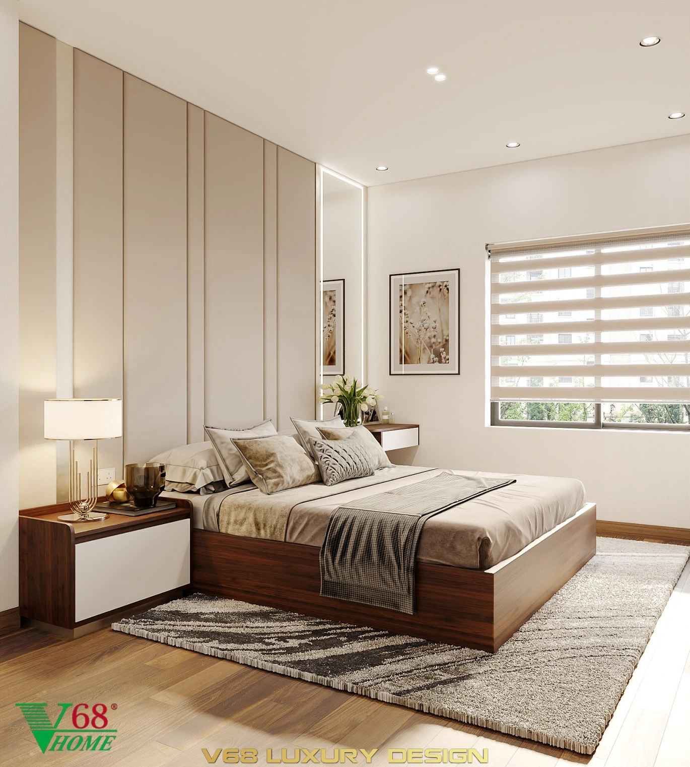 Thiết Kế Nội Thất Nhà Phố Hiện đại Tại Hưng Yên -4 Phòng Ngủ Master 2