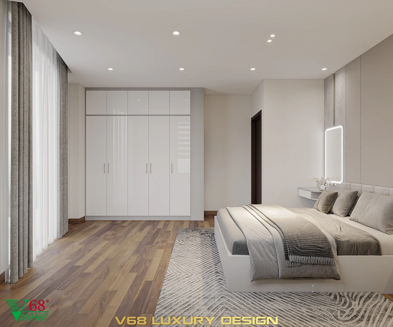 Thiết Kế Nội Thất Nhà Phố Hiện đại Tại Hưng Yên -5 Phòng Ngủ 4