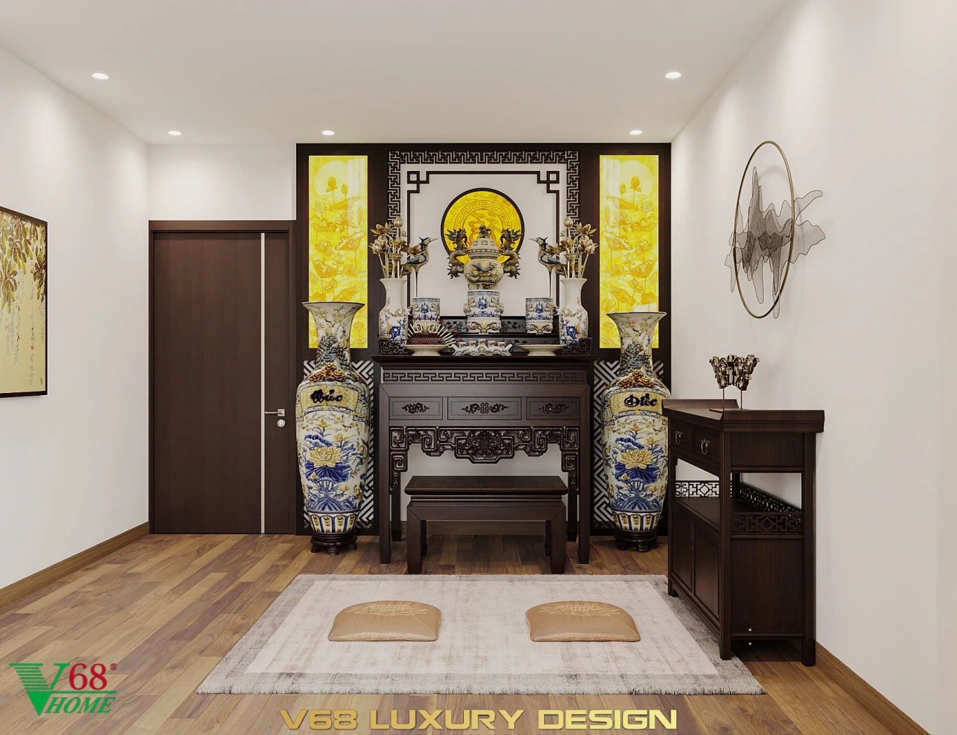 Thiết Kế Nội Thất Nhà Phố Hiện đại Tại Hưng Yên -8 Phòng Thờ 1