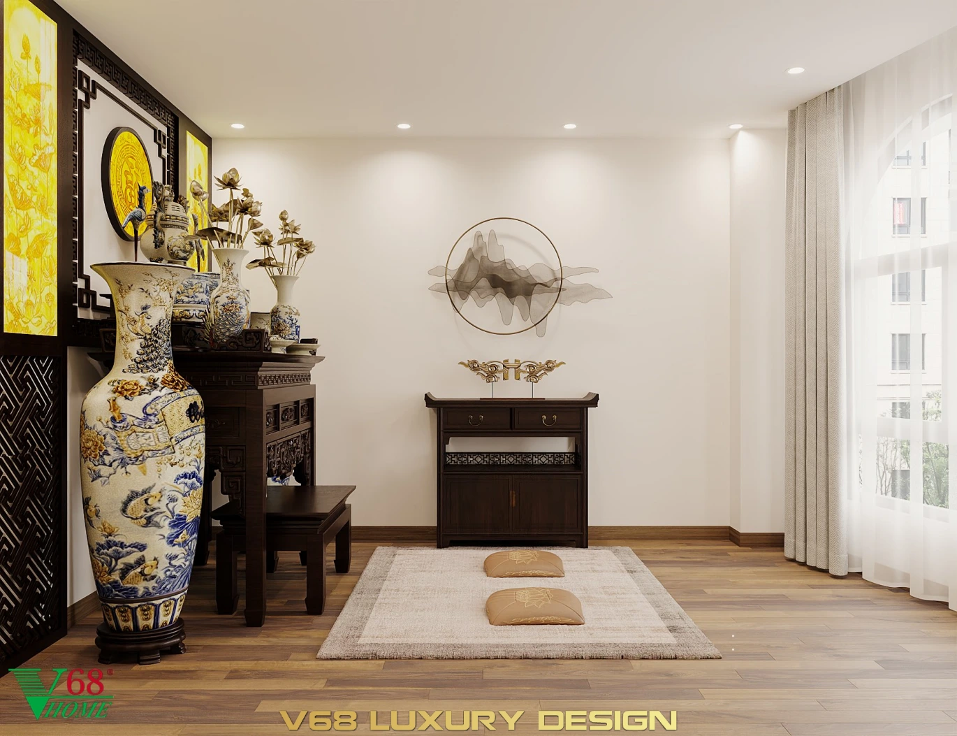 Thiết Kế Nội Thất Nhà Phố Hiện đại Tại Hưng Yên -8 Phòng Thờ 2