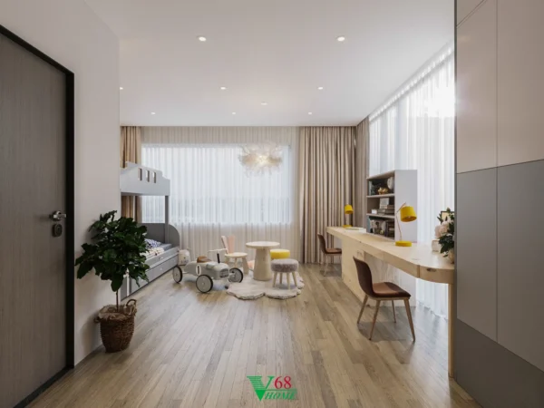 Thiết Kế Biệt Thự Cổ Linh Sang Trọng 5-thiet-ke-phong-ngu-em-be-v68-110622-3