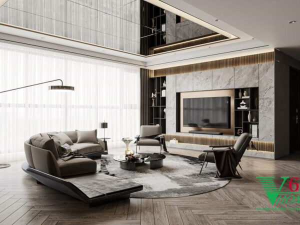 Phòng khách nhà phố đẹp