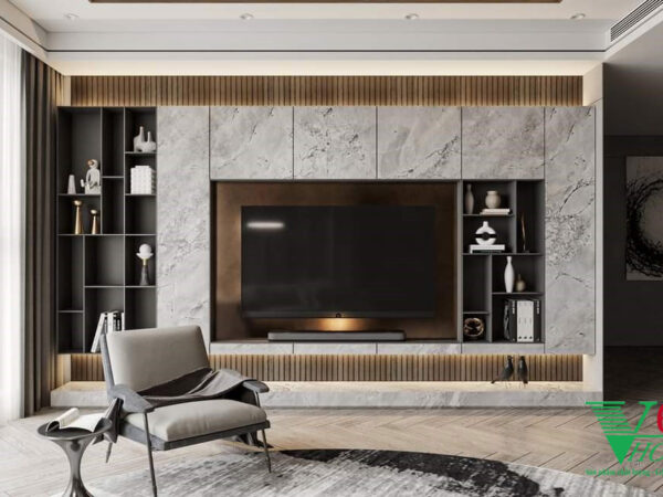 Phòng khách nhà phố hiện đại đẹp