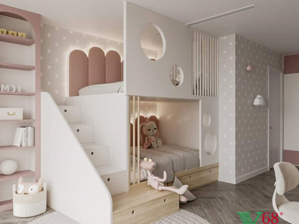 phòng ngủ bé gái đẹp