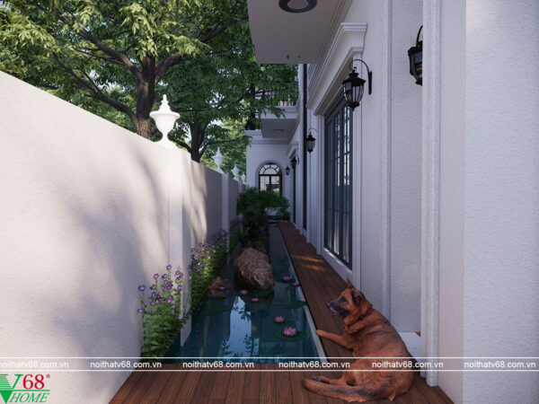 thiết kế sân vườn nhà phố