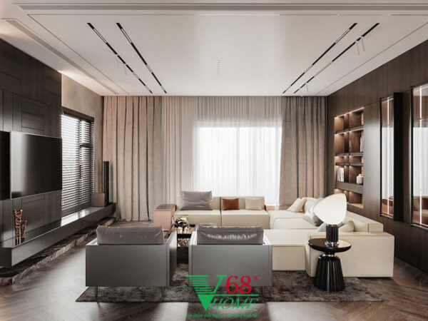 thiết kế phòng khách nhà phố đẹp