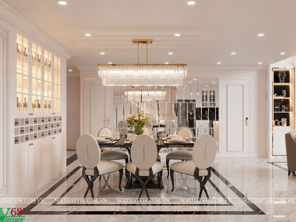 thiết kế phòng ăn đẹp