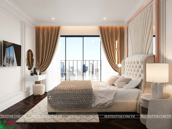 bố trí phòng ngủ master