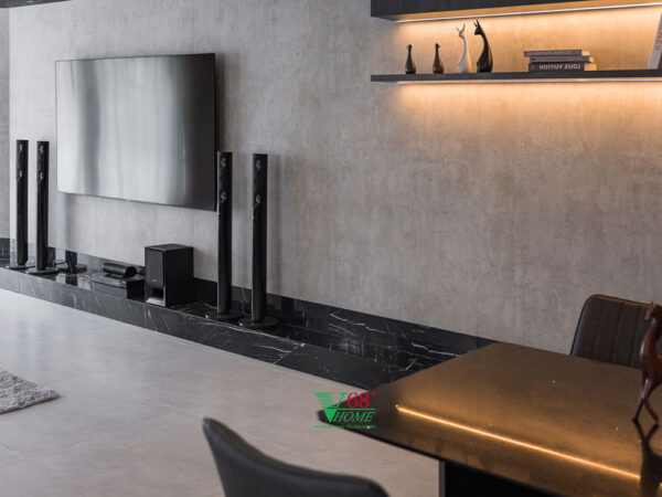 thiết kế kệ tivi phòng khách